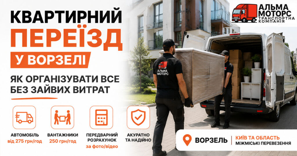 Квартирний переїзд у Ворзелі